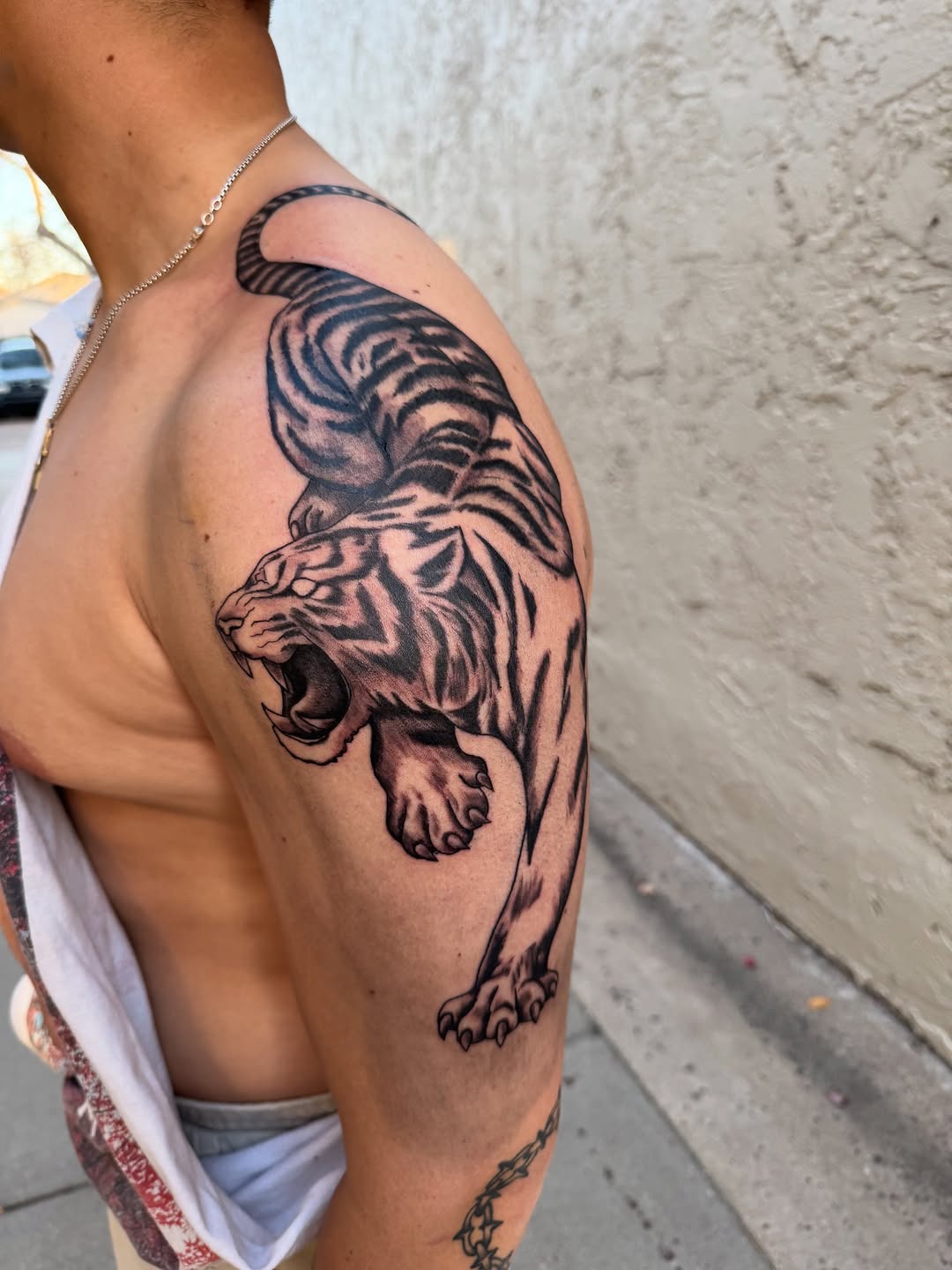 Tattoo by @tattooed_by_k8 โ realism, black_and_grey