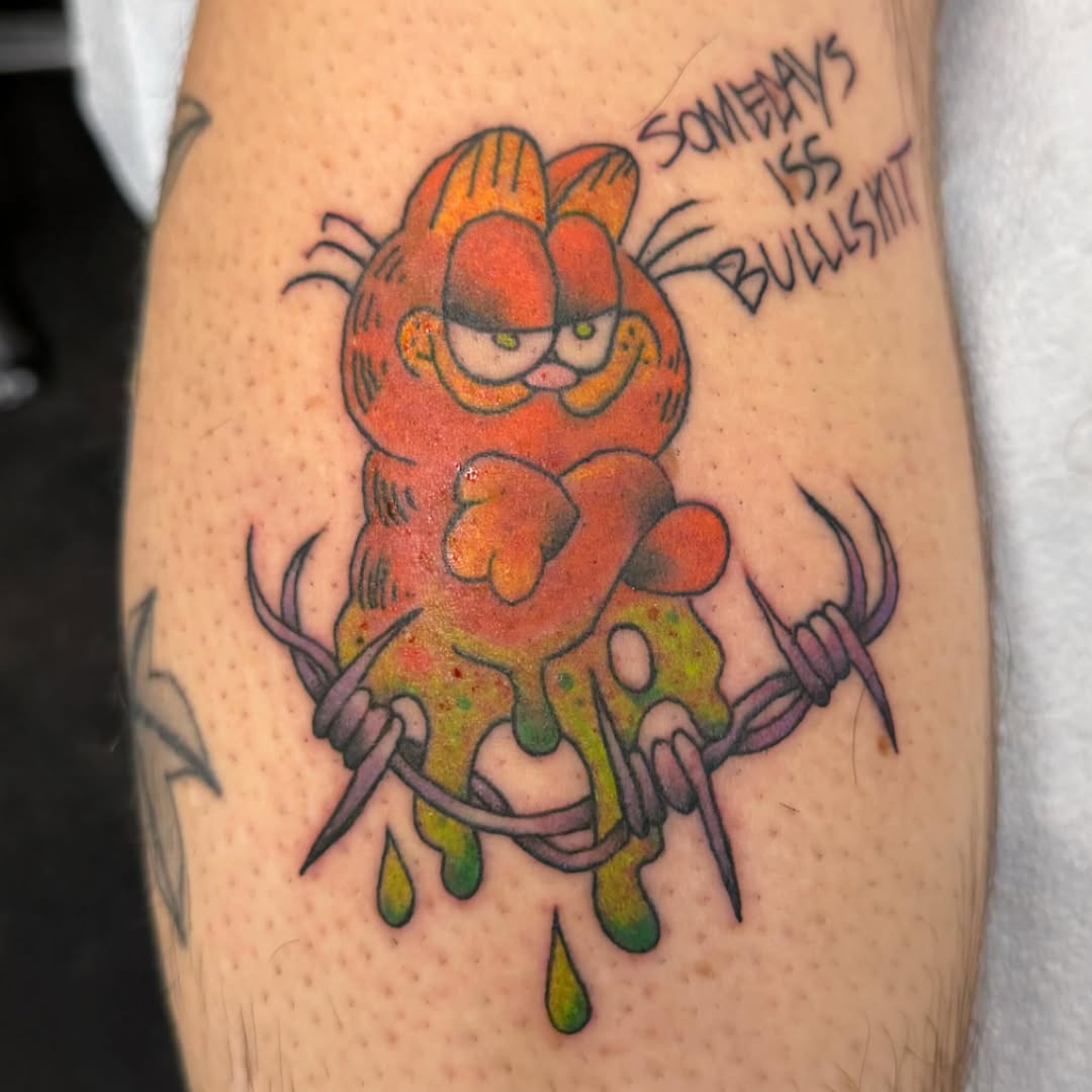 Tattoo by @christopher_vaughn_gay — new_school, lettering_script