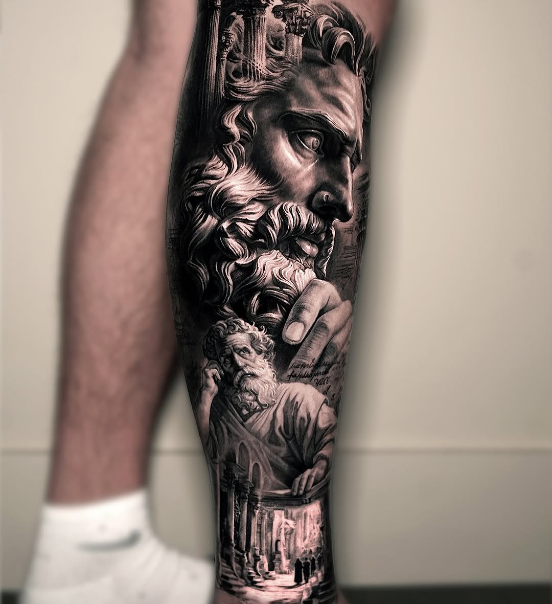 Tattoo by @umzii__tattoo — realism, black_and_grey