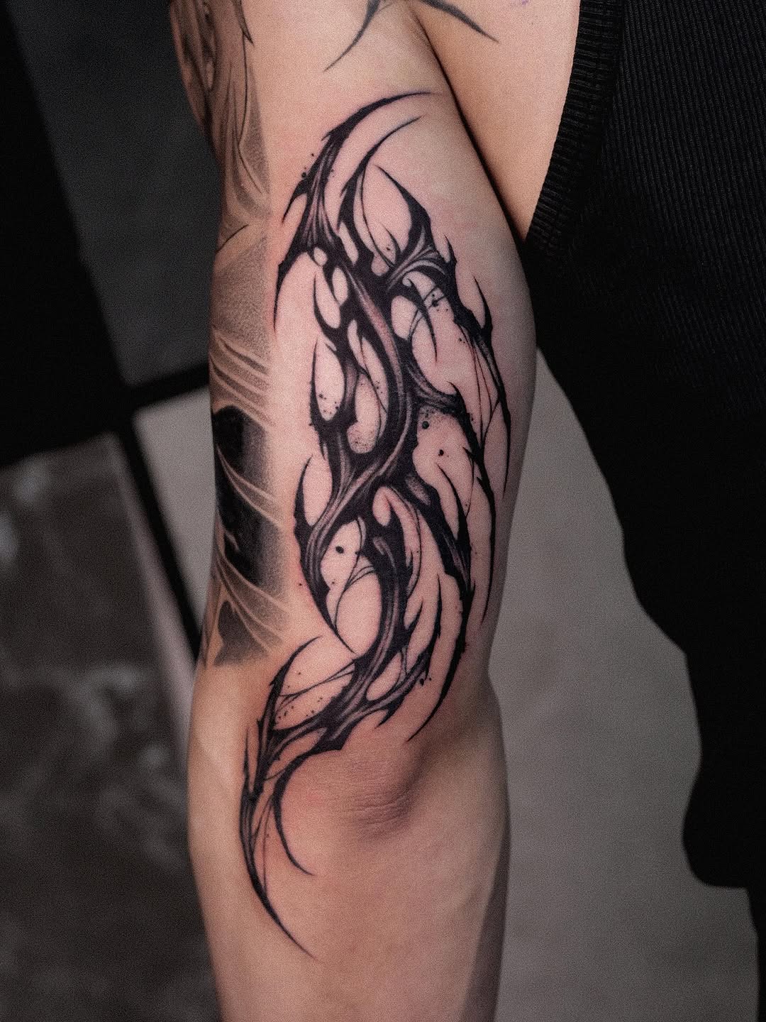 Tattoo by @kim9ang — blackwork, ornamental