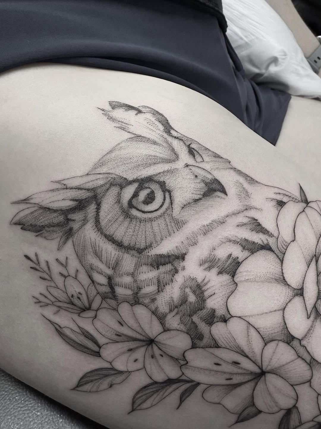 Tattoo by @peterharren — black_and_grey