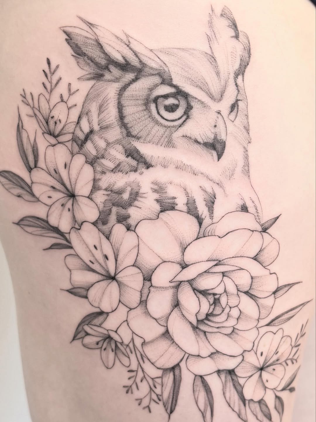 Tattoo by @peterharren — black_and_grey