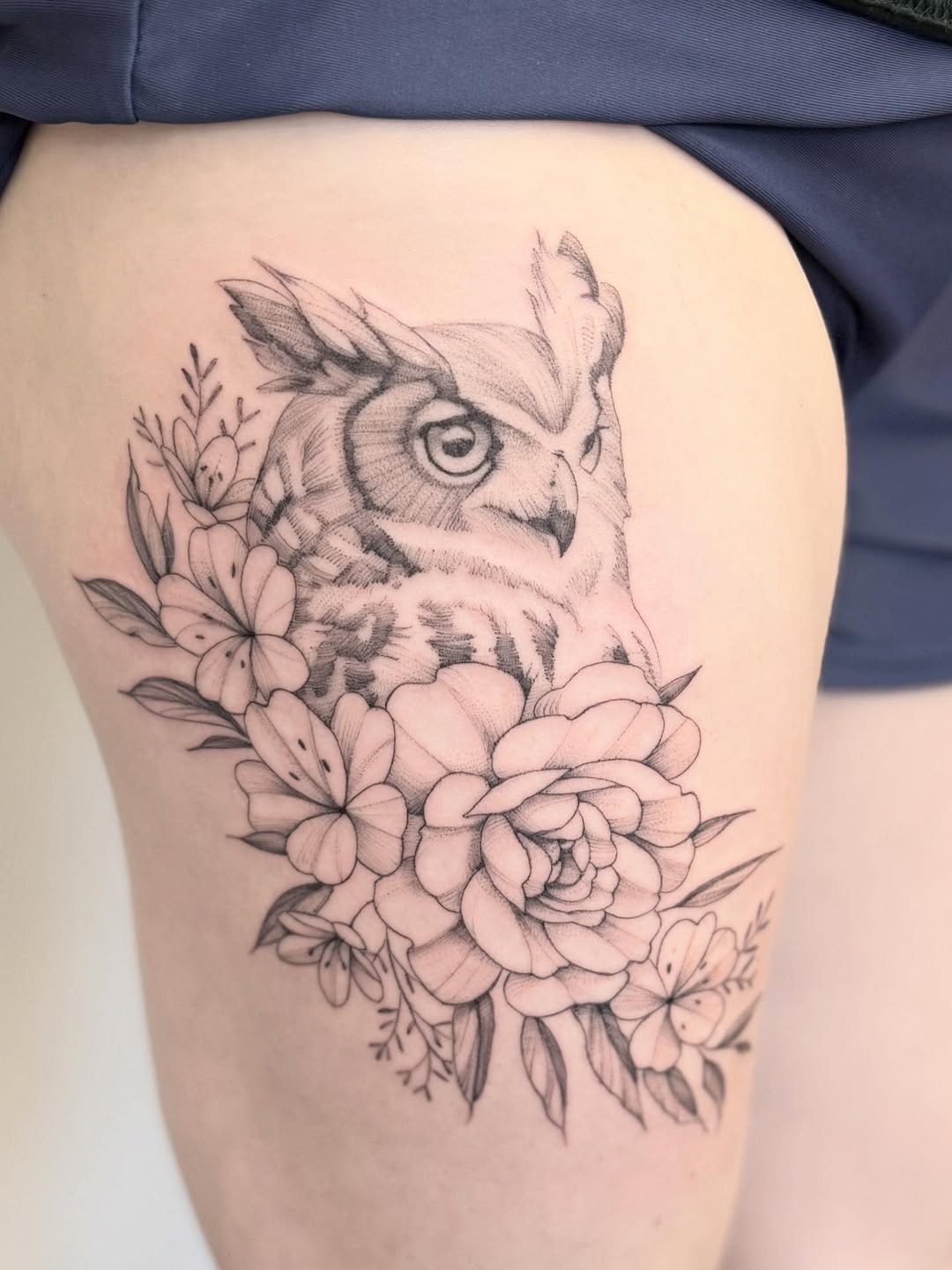 Tattoo by @peterharren — black_and_grey