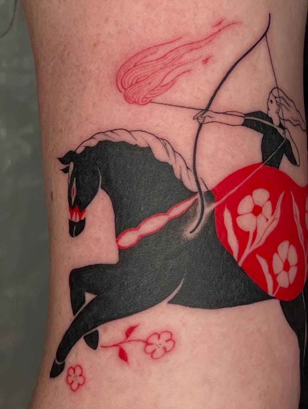 Tattoo by @cupidnegra β blackwork, illustrative