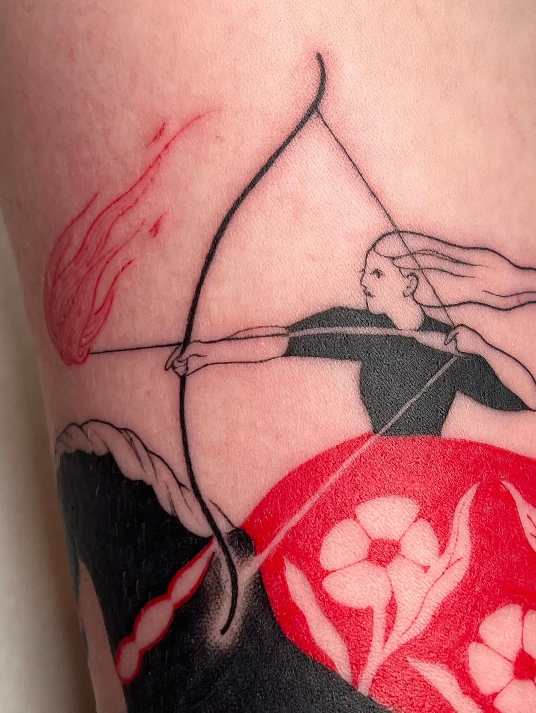 Tattoo by @cupidnegra β blackwork, illustrative