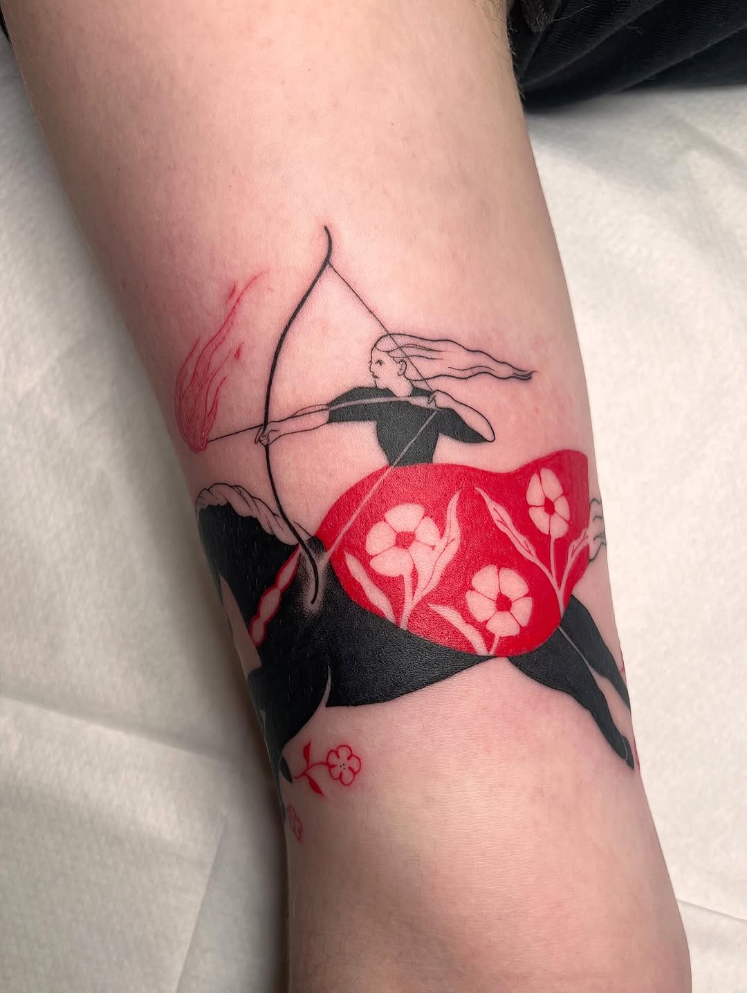 Tattoo by @cupidnegra β illustrative, blackwork