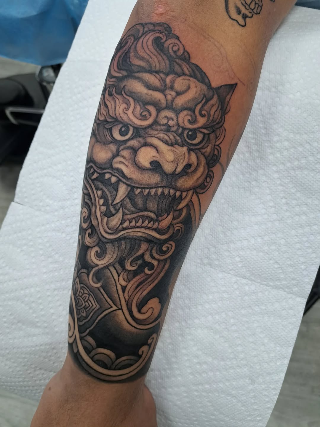 Tattoo by @geljabar.art — japanese_irezumi, black_and_grey