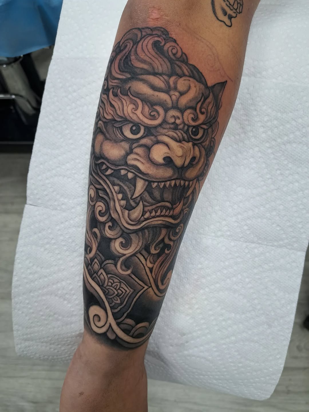 Tattoo by @geljabar.art — japanese_irezumi, black_and_grey