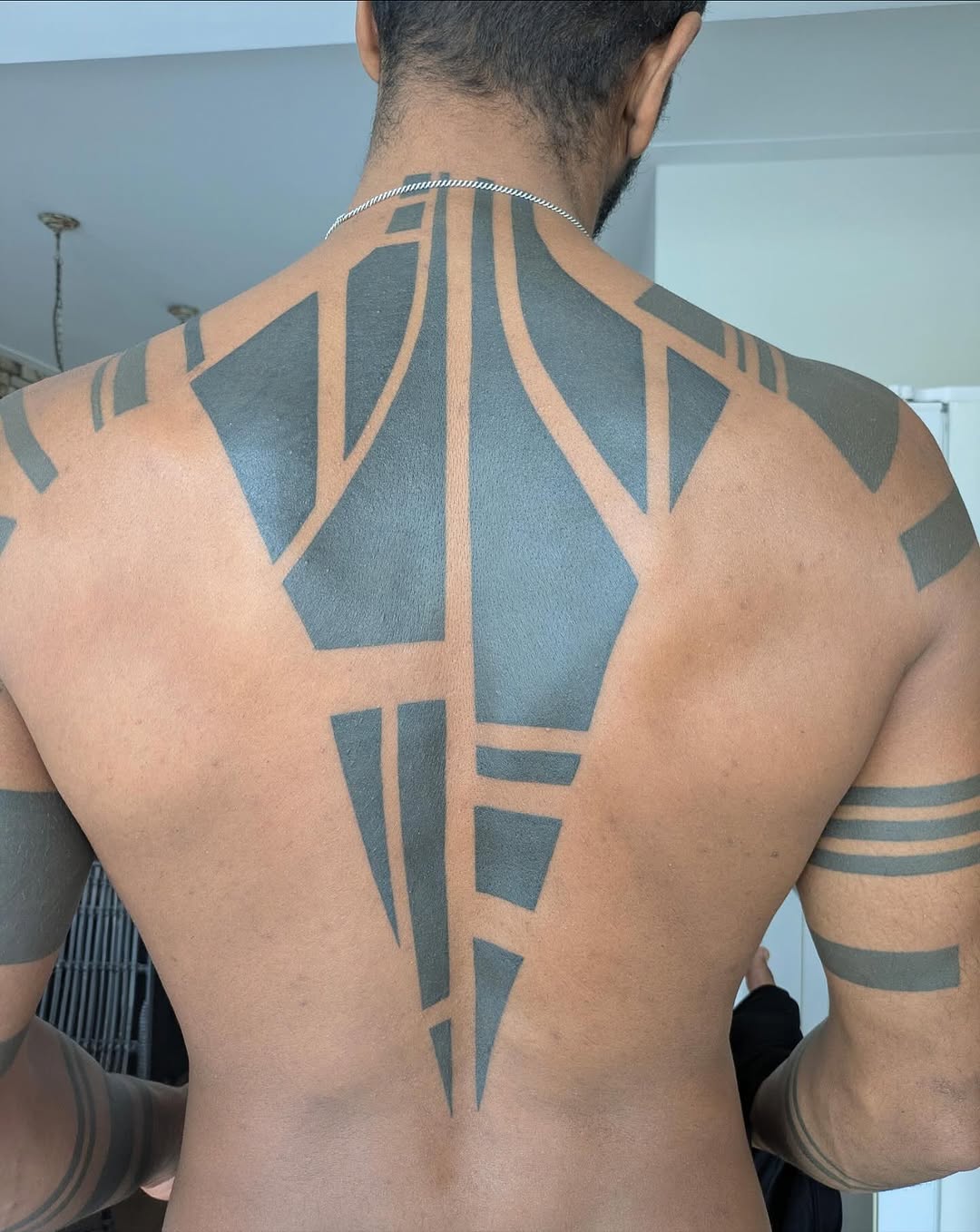 Tattoo by @misskwan — blackwork, geometric