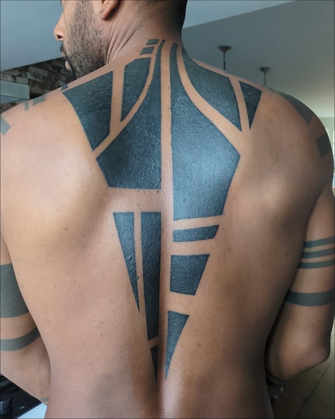 Tattoo by @misskwan — blackwork, geometric