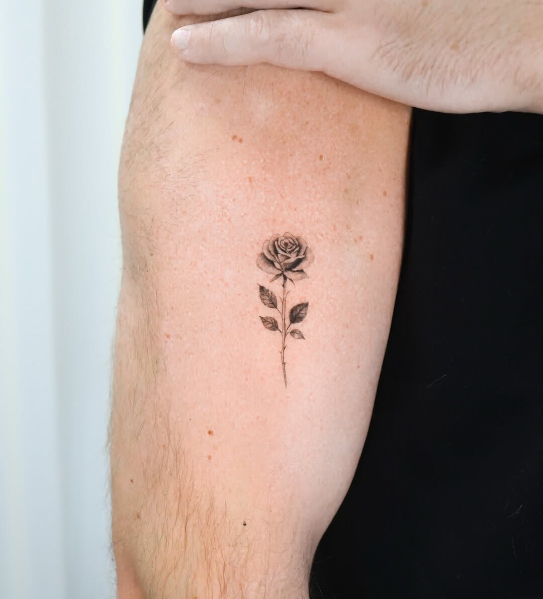 Tattoo by @cornu.tattoos β fine_line, black_and_grey