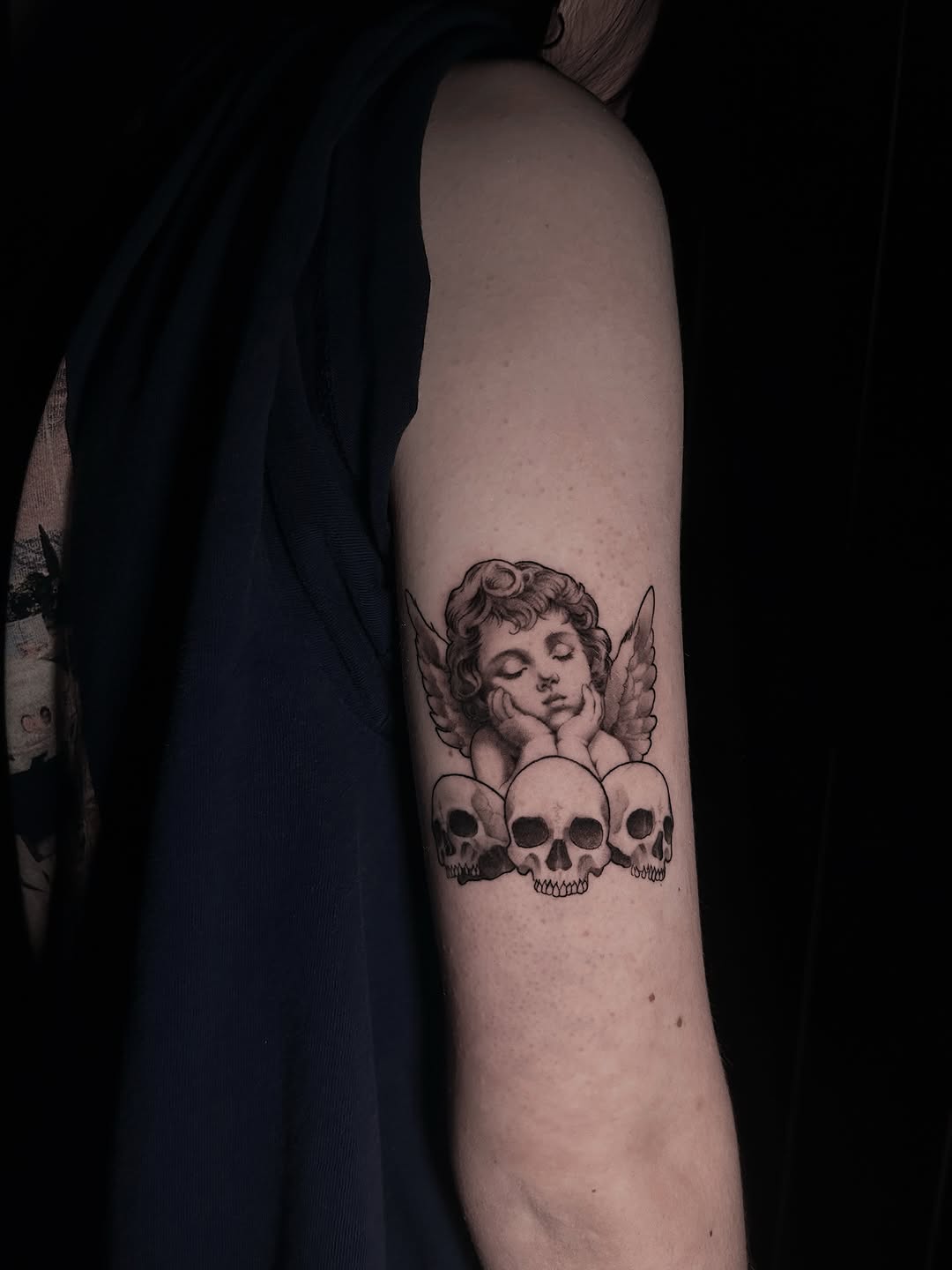 Tattoo by @hawkstattoo_ โ black_and_grey, realism