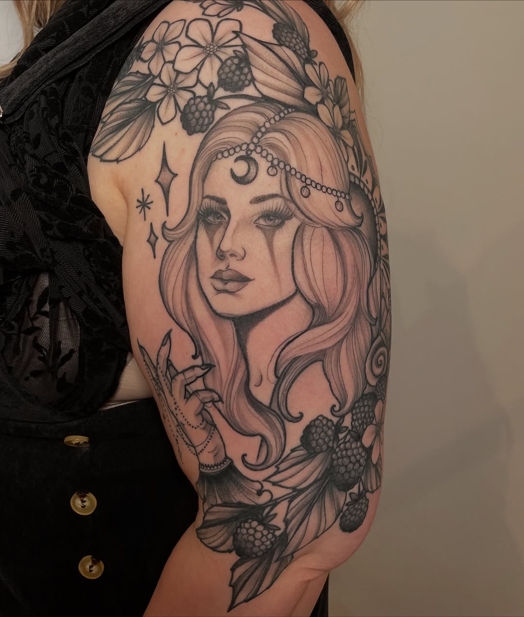 Tattoo by @catharina.brenner.tattoo — black_and_grey, realism