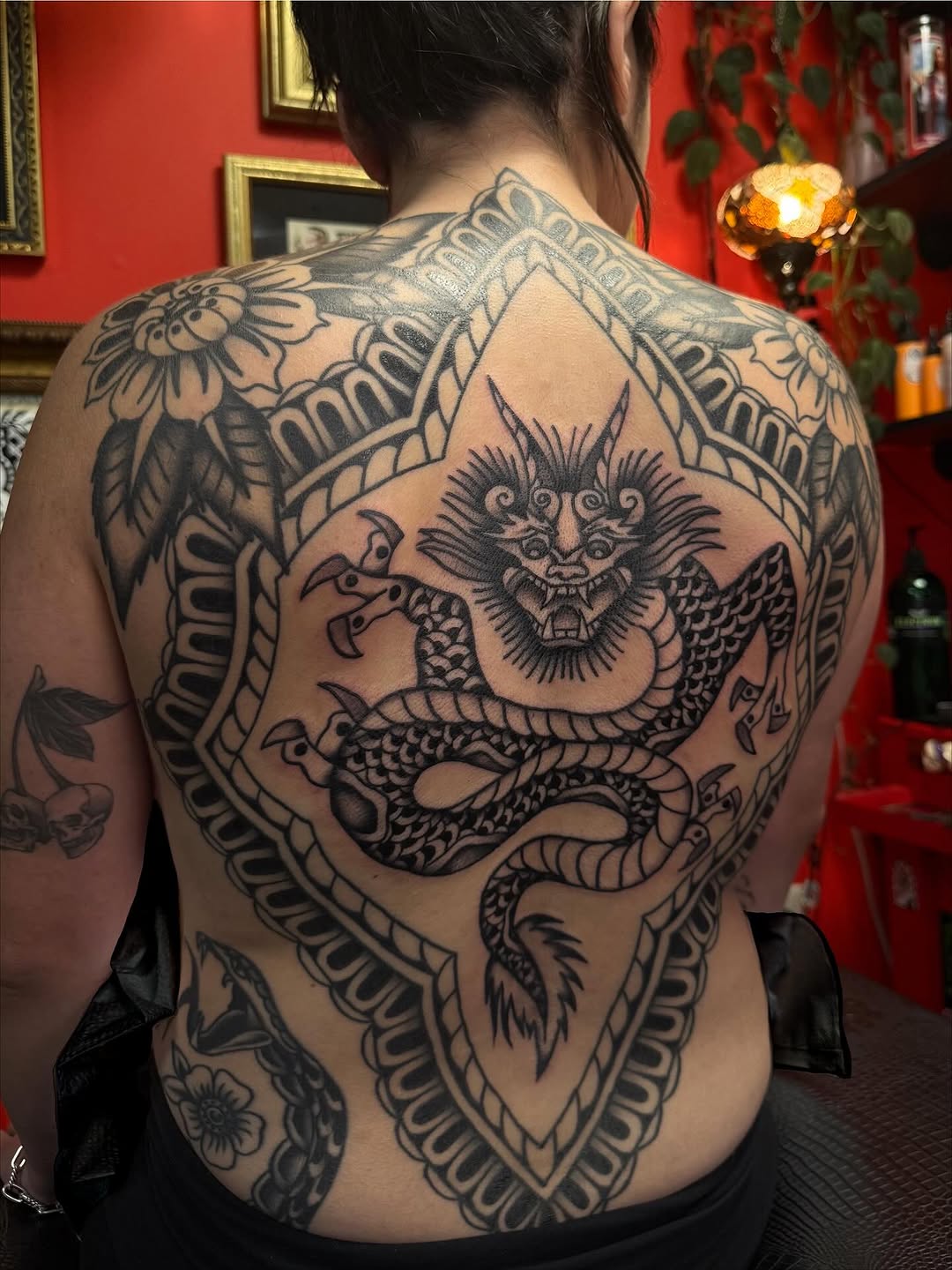 Tattoo by @jacquirosetattoos — american_traditional, blackwork