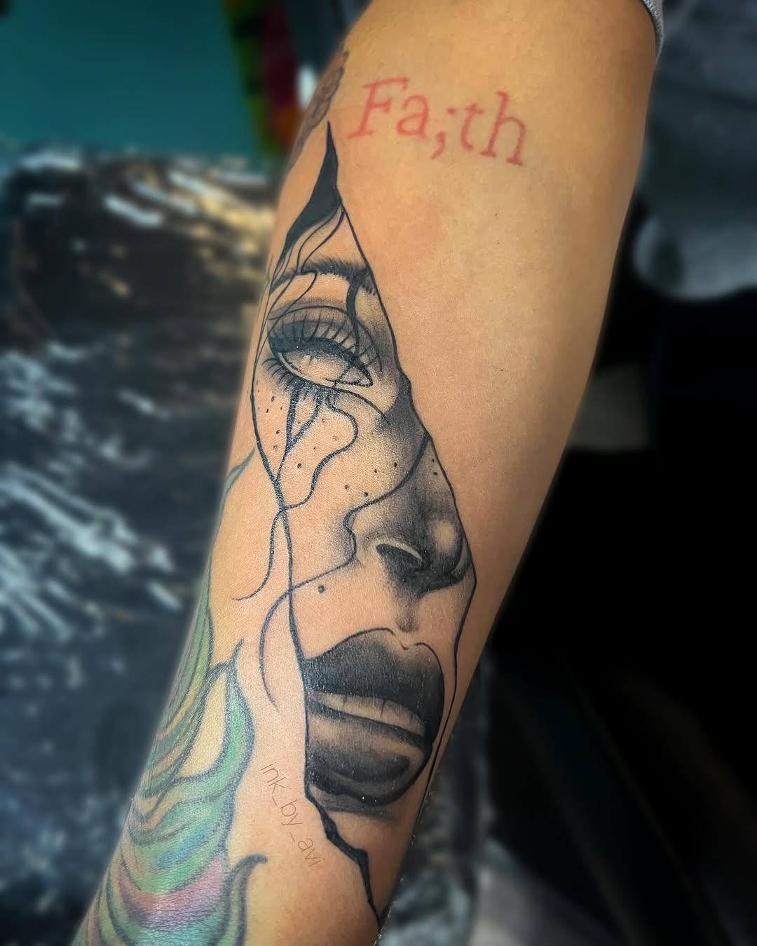 Tattoo by @ink_by_avi — black_and_grey