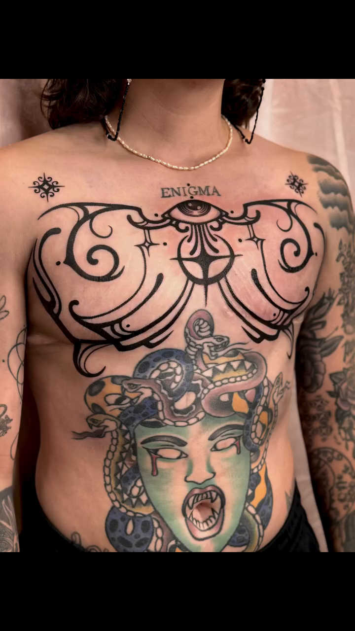 Tattoo by @spiritfleshtattoo — geometric, blackwork