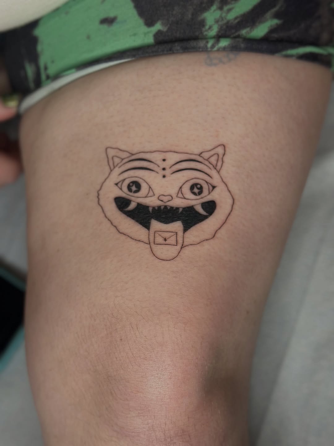 Tattoo by @cherryy.tattooist — blackwork