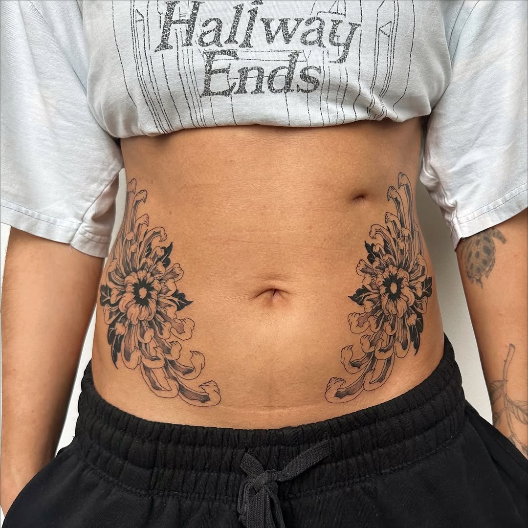 Tattoo by @emory.ink โ black_and_grey, japanese_irezumi