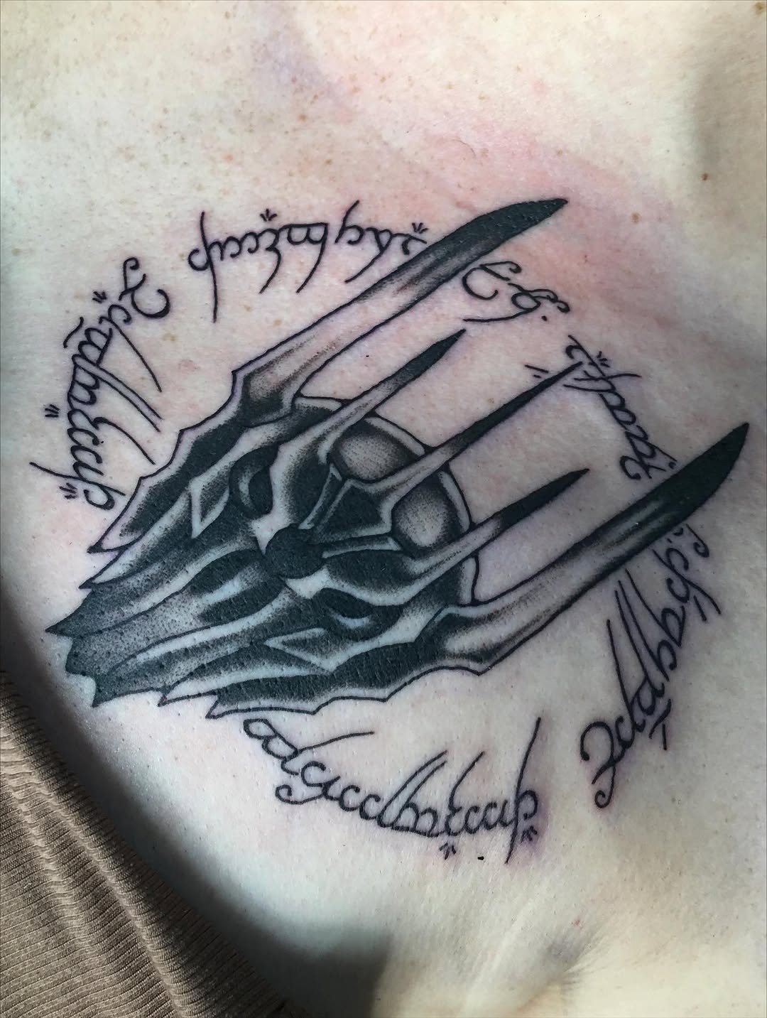 Tattoo by @abbeytat — black_and_grey, lettering_script