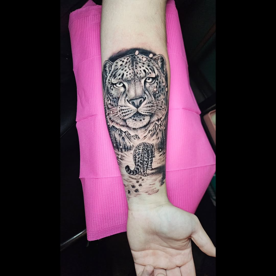 Tattoo by @prettiepluto — realism, black_and_grey