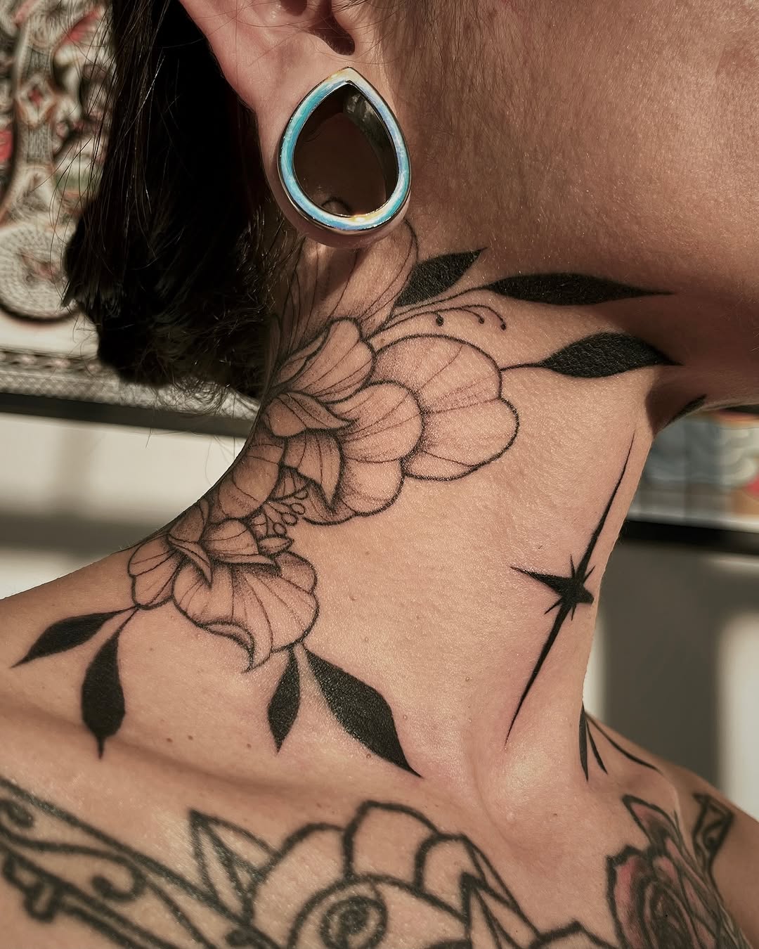 Tattoo by @mikaylasuetattoo — fine_line, black_and_grey