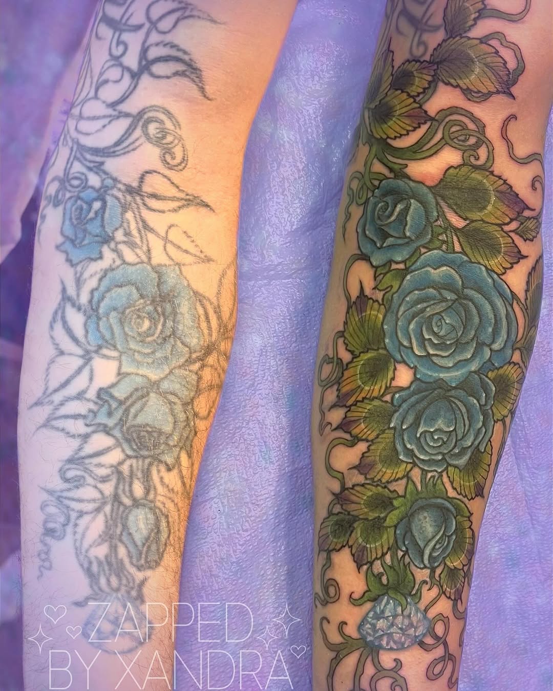 Tattoo by @zappedbyxandra — realism, black_and_grey