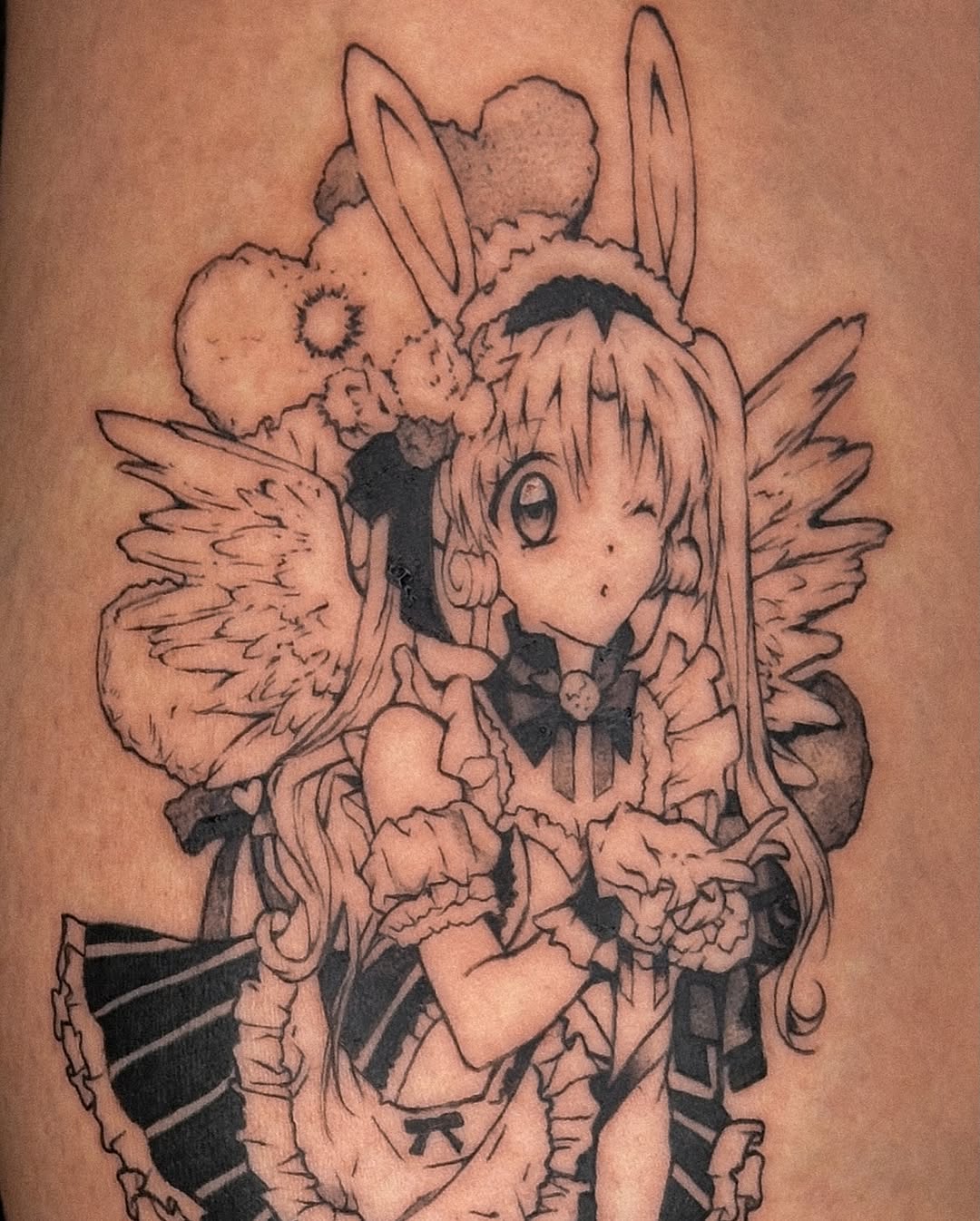 Tattoo by @tofuubrat — anime, illustrative
