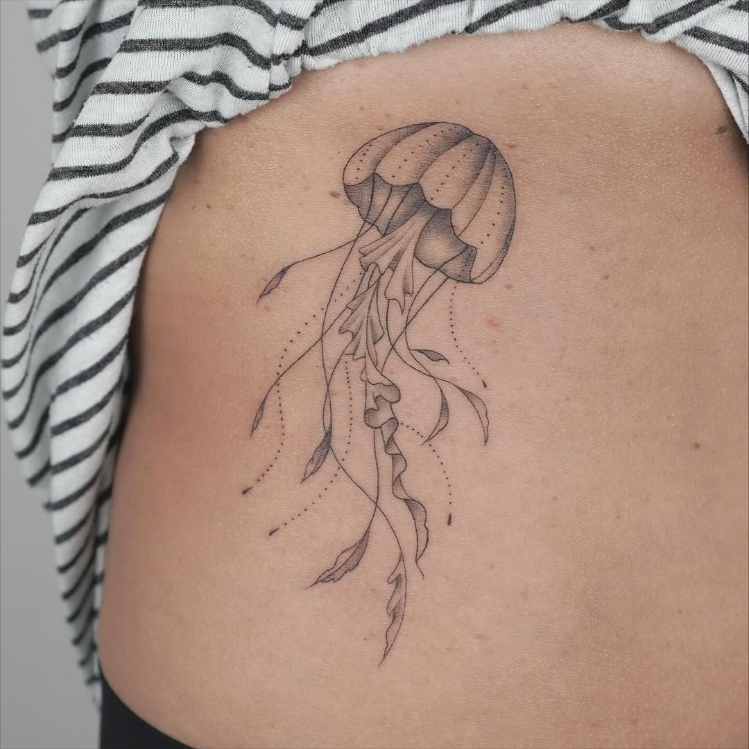 Tattoo by @julsietattoos — fine_line, dotwork