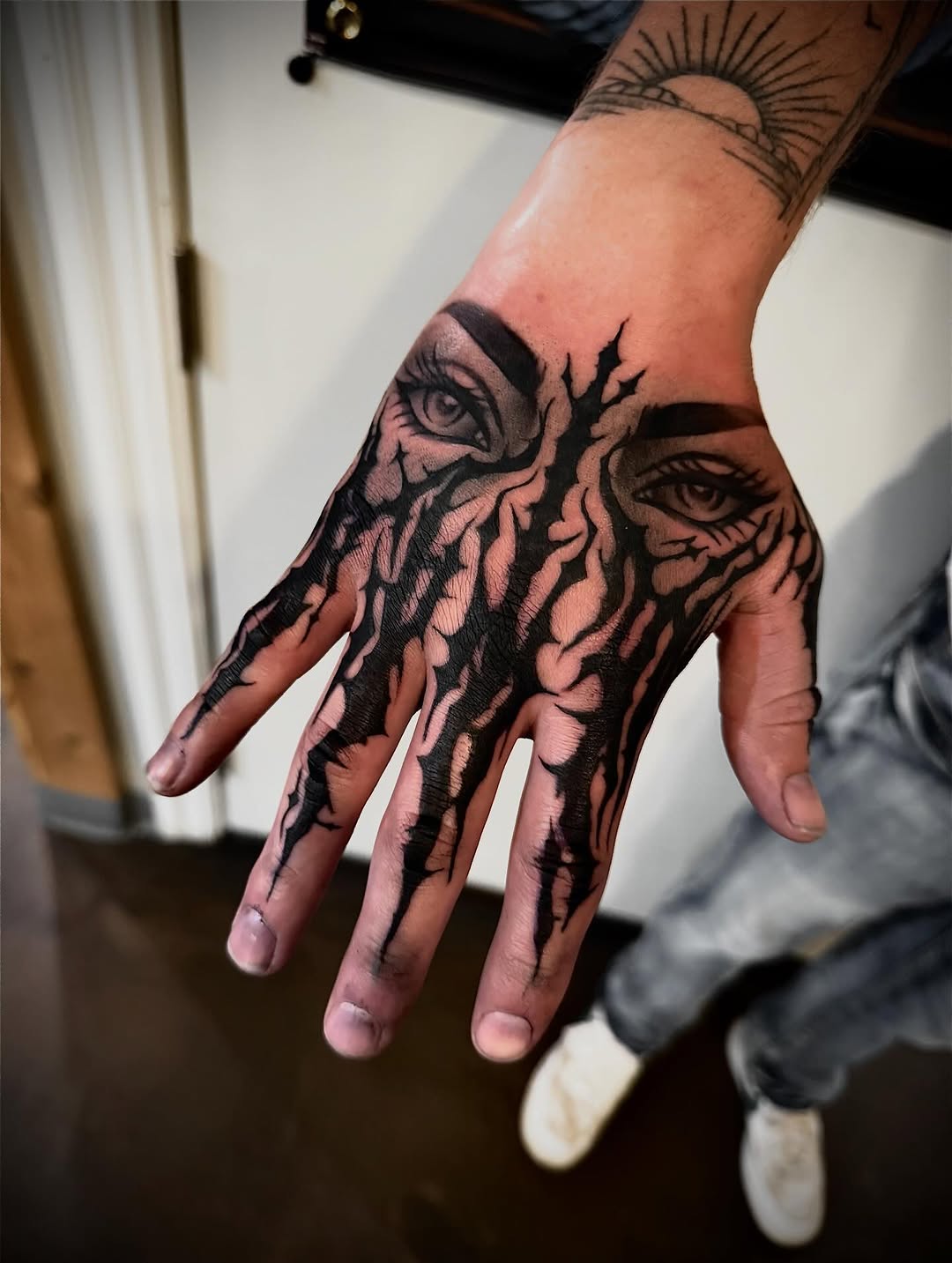 Tattoo by @codywolfetattoo โ blackwork, illustrative