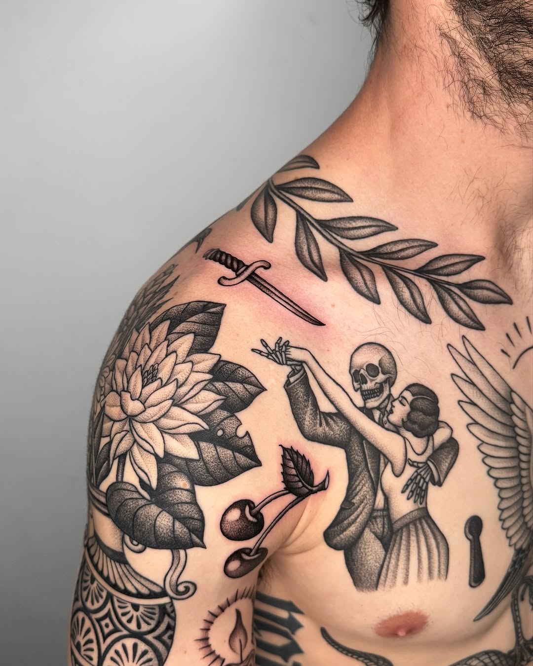 Tattoo by @jae_tatt — black_and_grey, realism