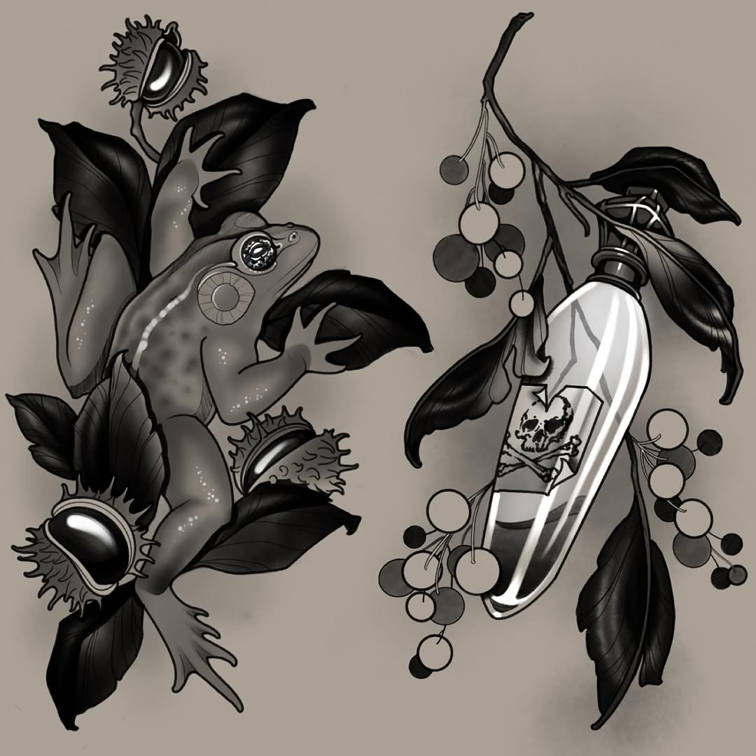 Tattoo by @andifitztattoo — black_and_grey, illustrative