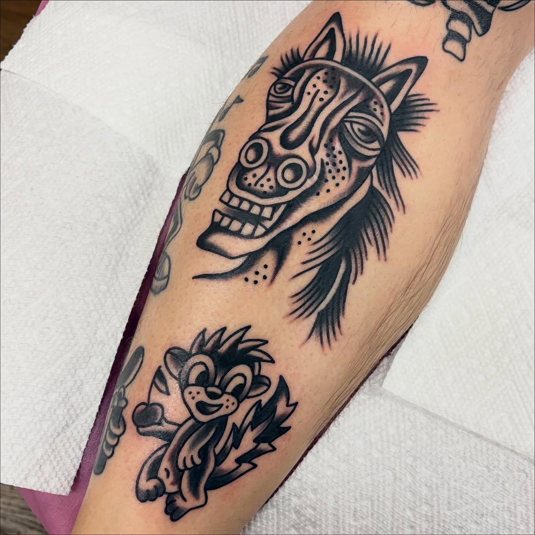 Tattoo by @brentallentattoos — american_traditional, new_school