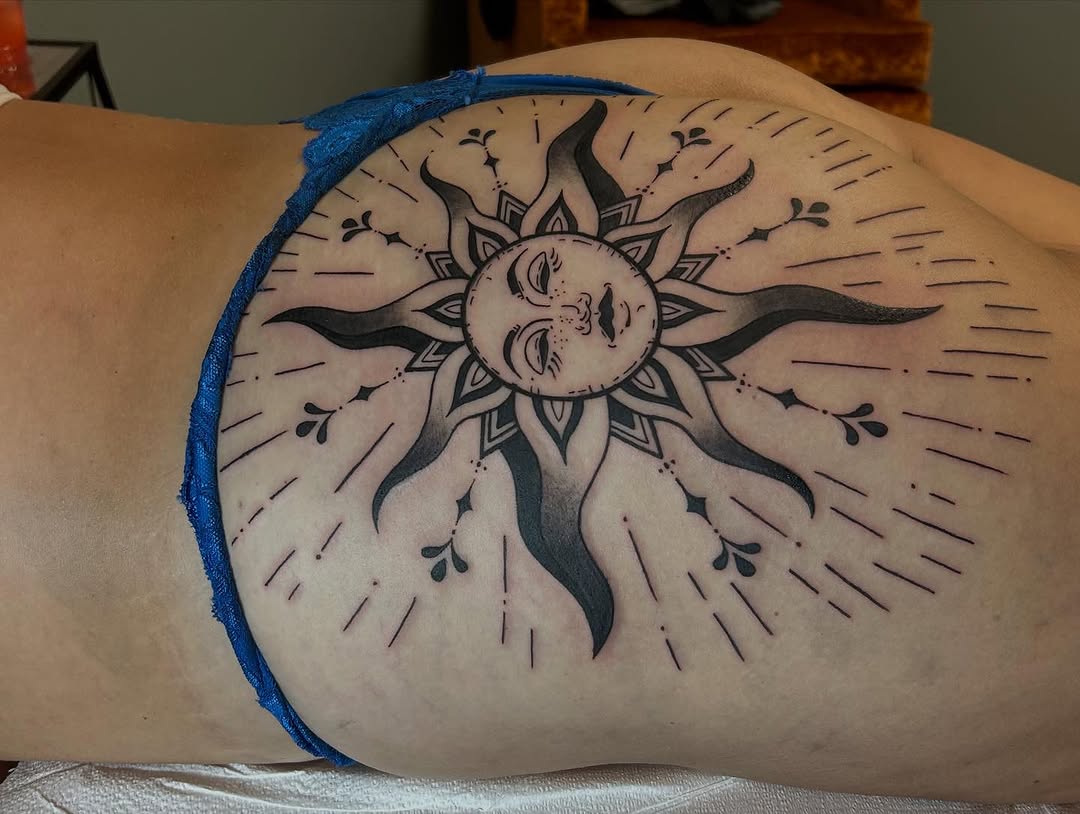 Tattoo by @chaotic__fern β black_and_grey, ornamental