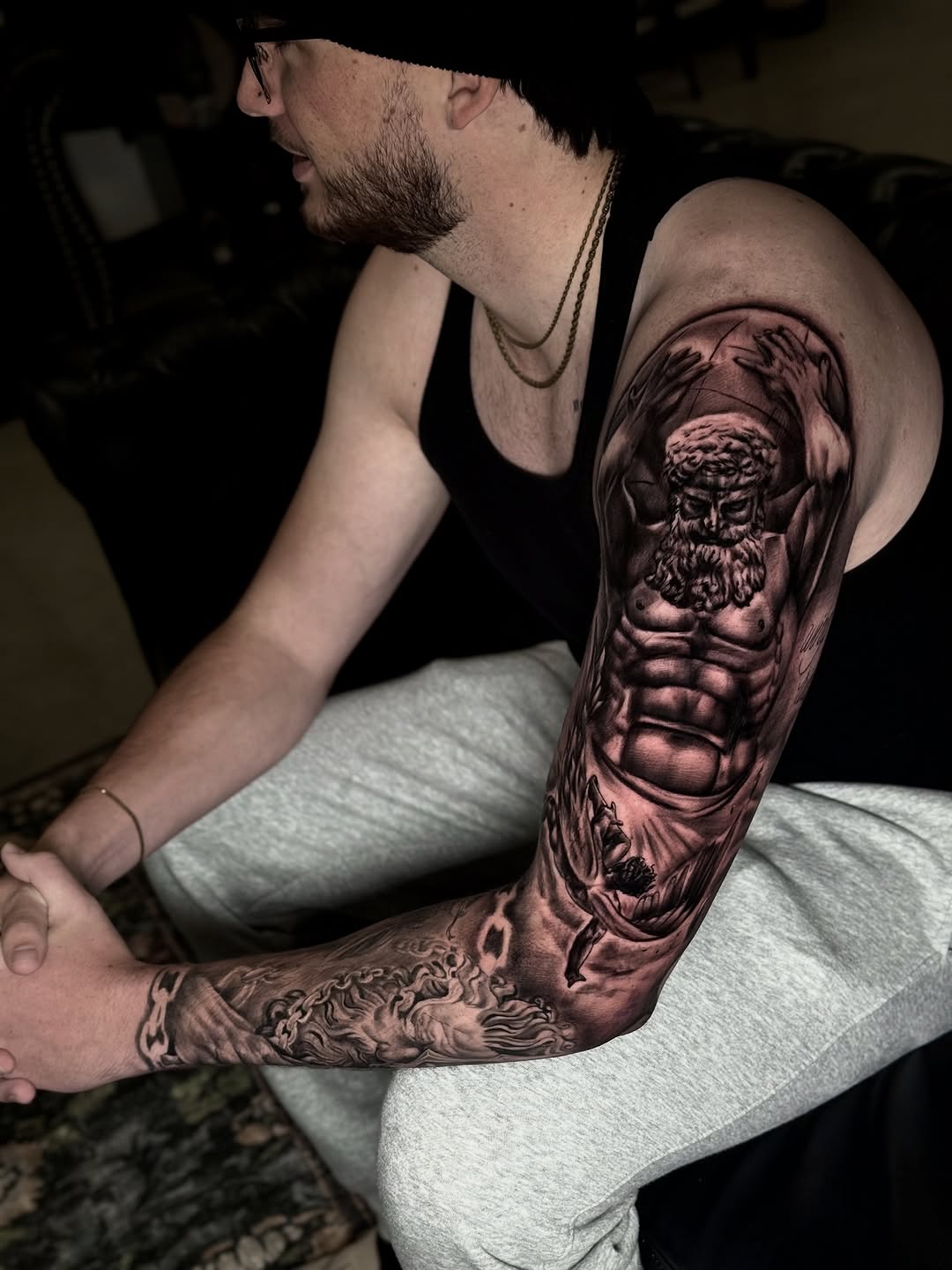 Tattoo by @noeyack.ink — realism, black_and_grey