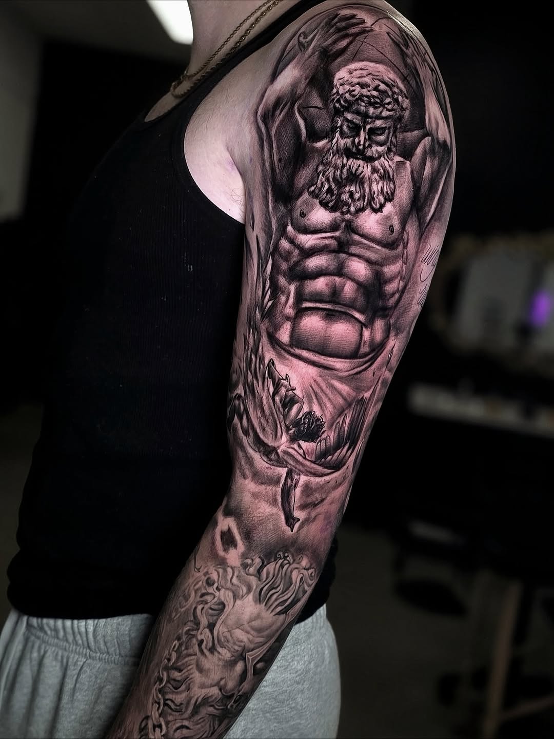 Tattoo by @noeyack.ink — black_and_grey, realism