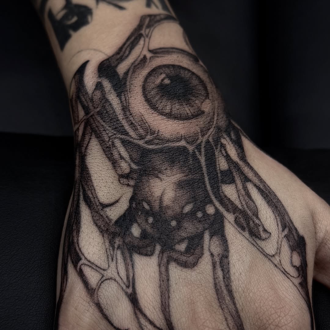 Tattoo by @grimsaintt — black_and_grey, realism