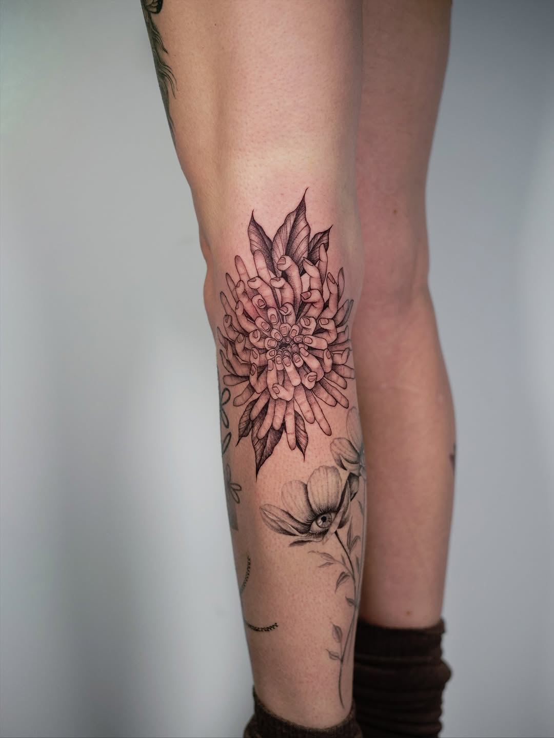 Tattoo by @mandylynjaye.tattoo — illustrative, black_and_grey