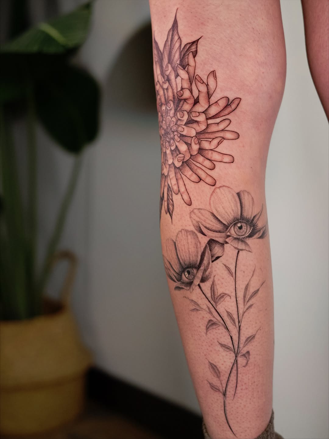 Tattoo by @mandylynjaye.tattoo — illustrative, black_and_grey