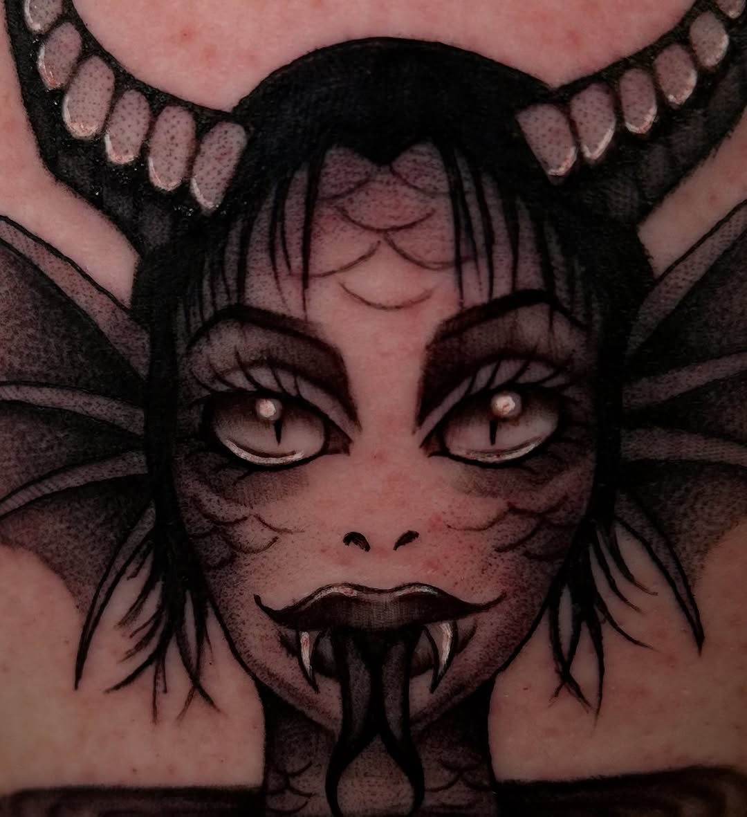 Tattoo by @bidi_bidi_inks β dark_realism, illustrative
