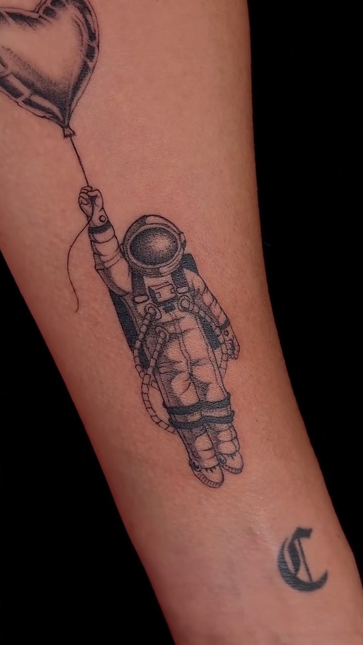 Tattoo by @shaypokes — fine_line, black_and_grey