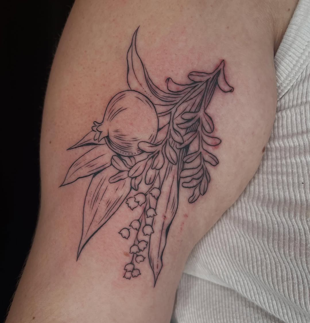 Tattoo by @velvet.snails — fine_line, illustrative