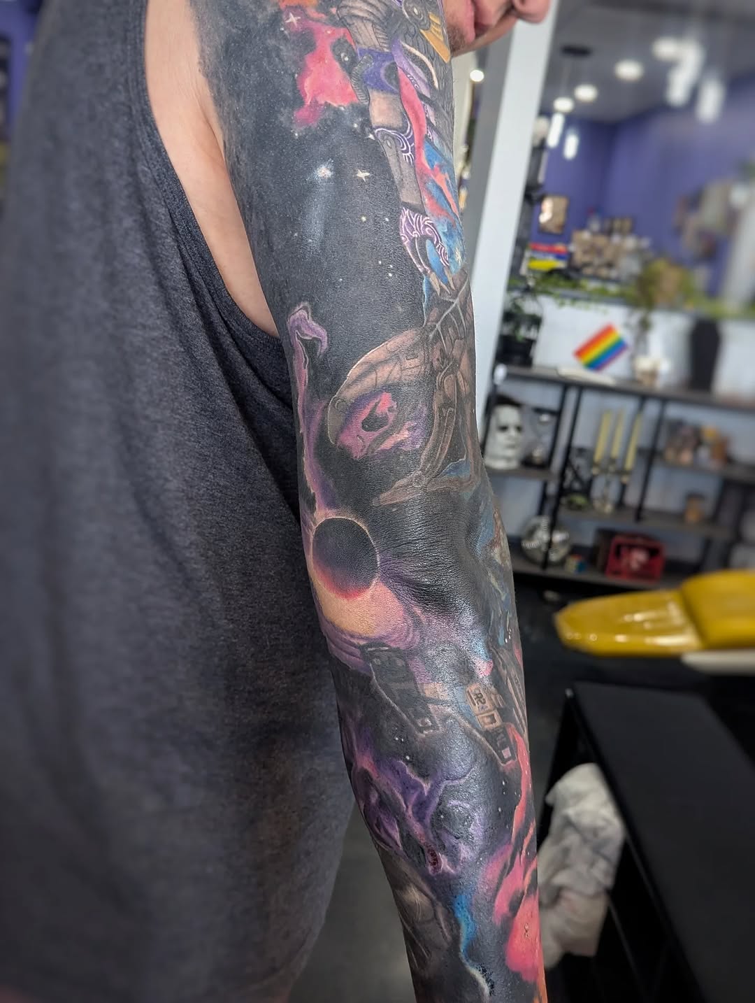 Tattoo by @essence.inkk — illustrative, black_and_grey