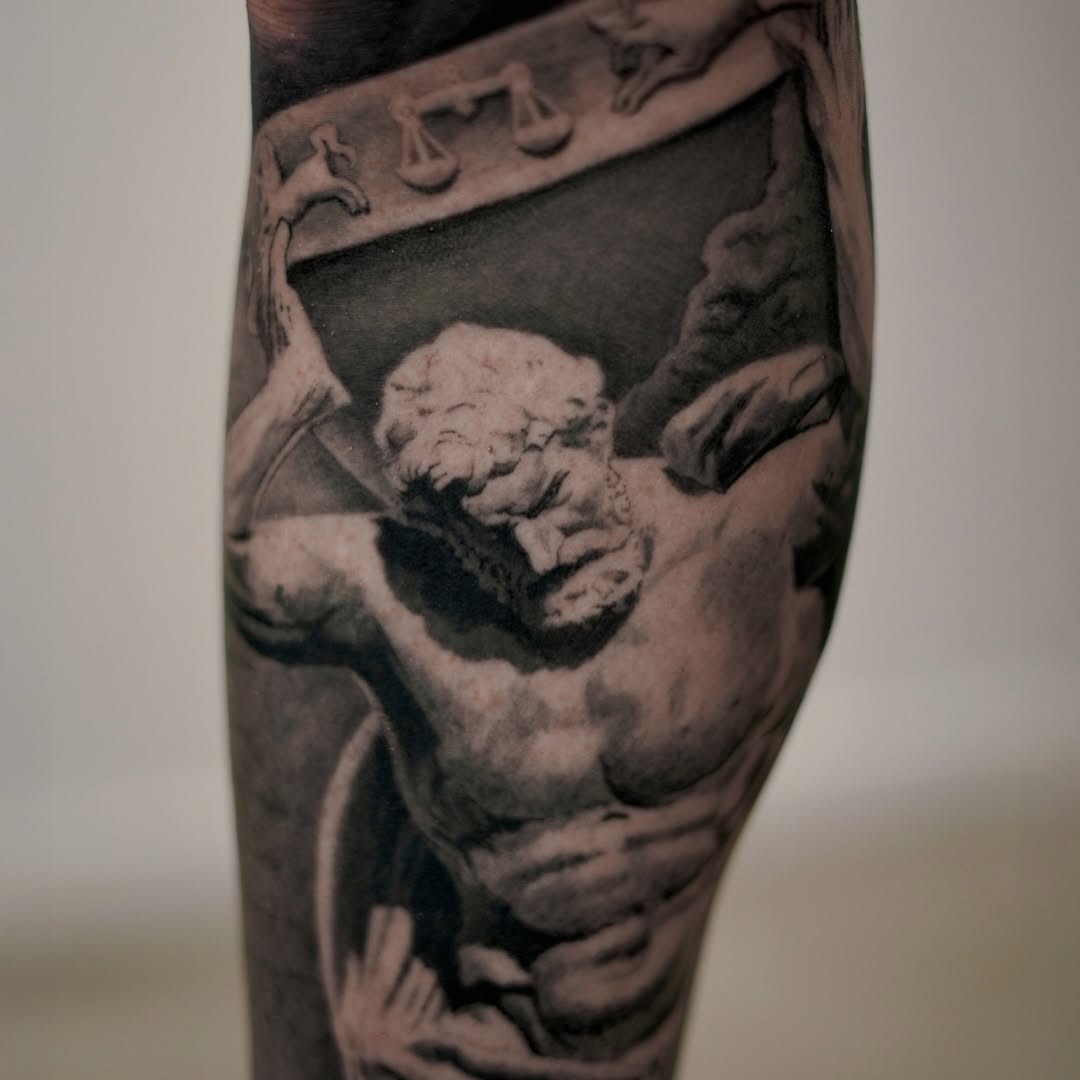 Tattoo by @jac_alonso — realism, black_and_grey