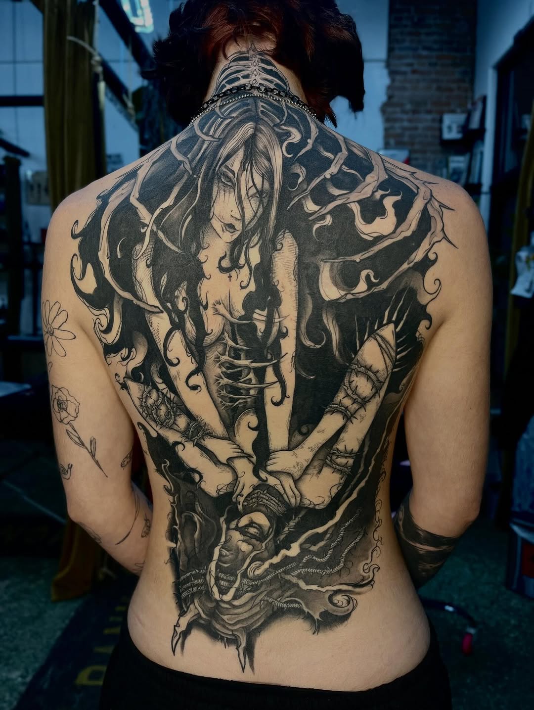Tattoo by @et._.go._.tattoo — dark_realism, black_and_grey