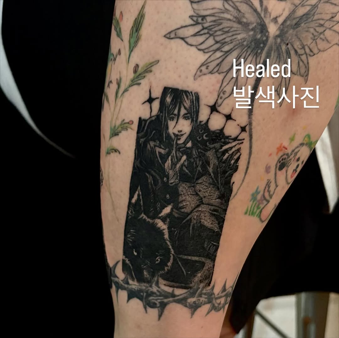 Tattoo by @tattooist_culp — illustrative, black_and_grey