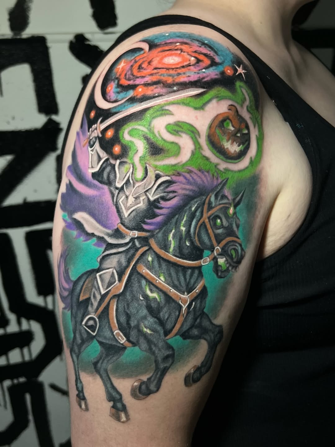 Tattoo by @demondrool โ new_school, realism