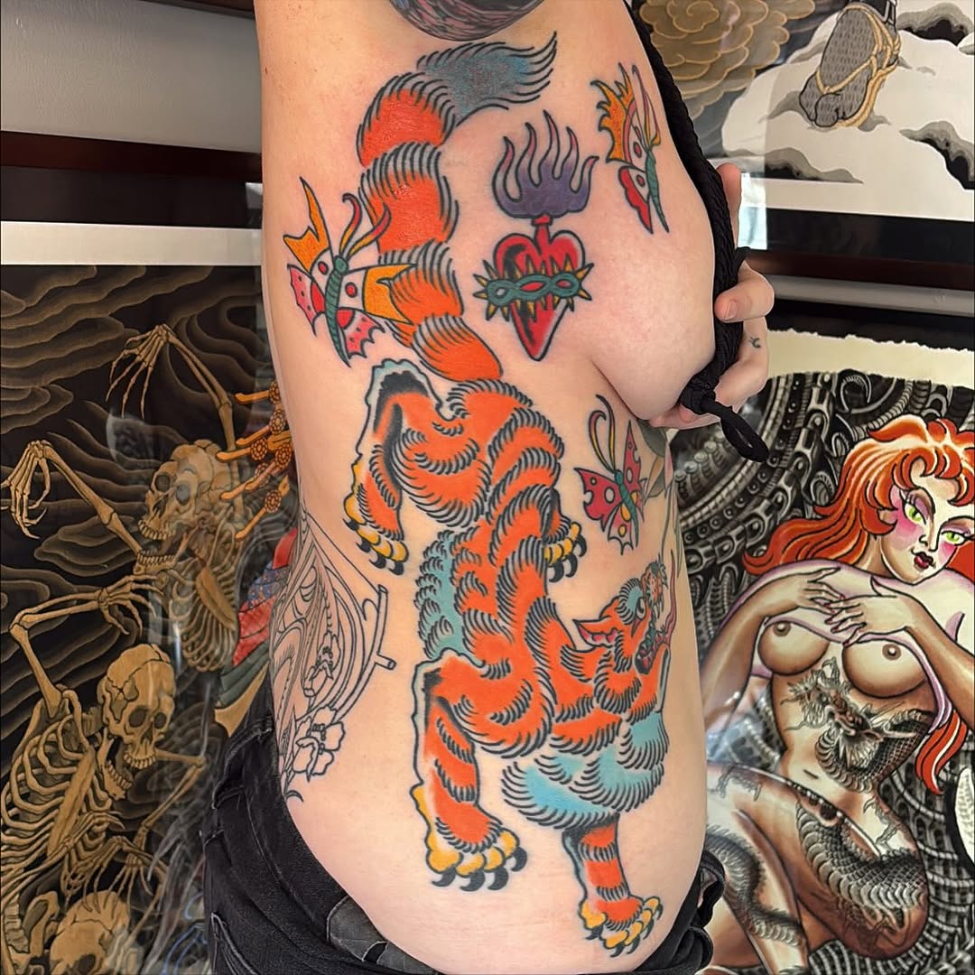 Tattoo by @foreversadaustin — american_traditional, neo_traditional