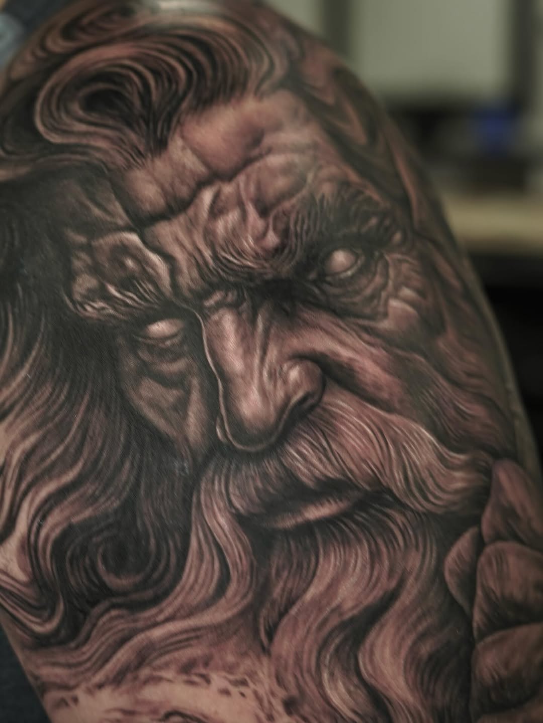 Tattoo by @nelsontellezart — realism, dark_realism