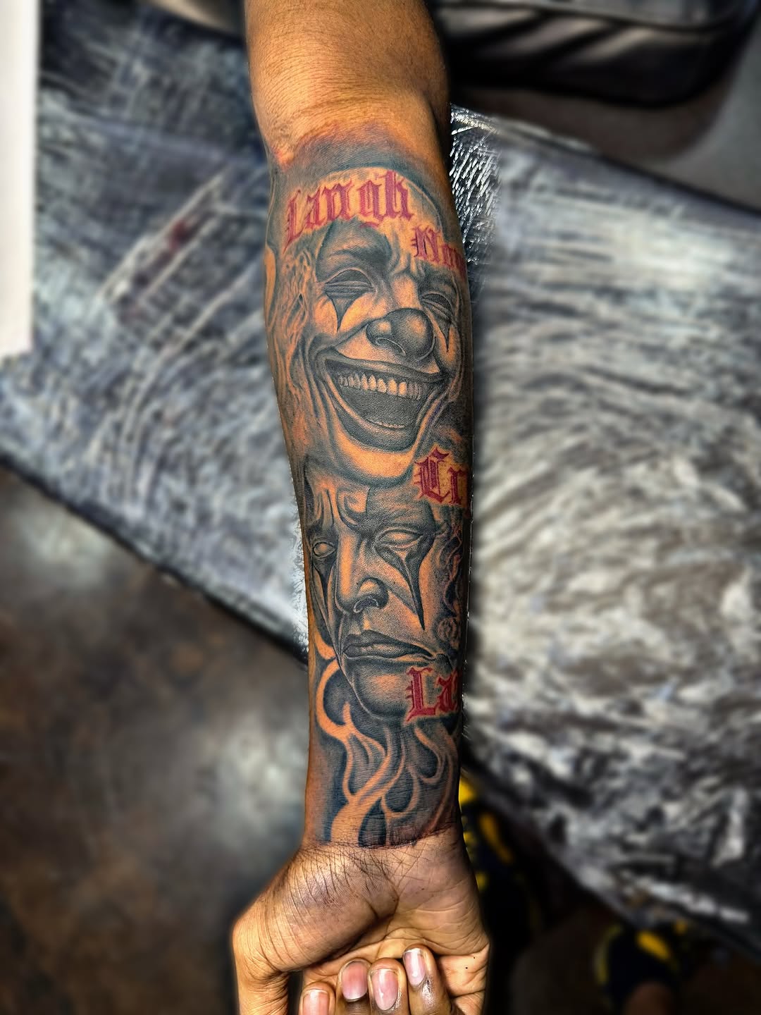 Tattoo by @tattsby0b — realism, lettering_script
