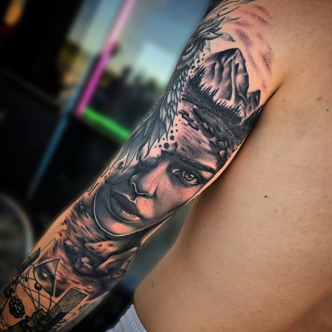 Tattoo by @zalanaxink โ realism, black_and_grey